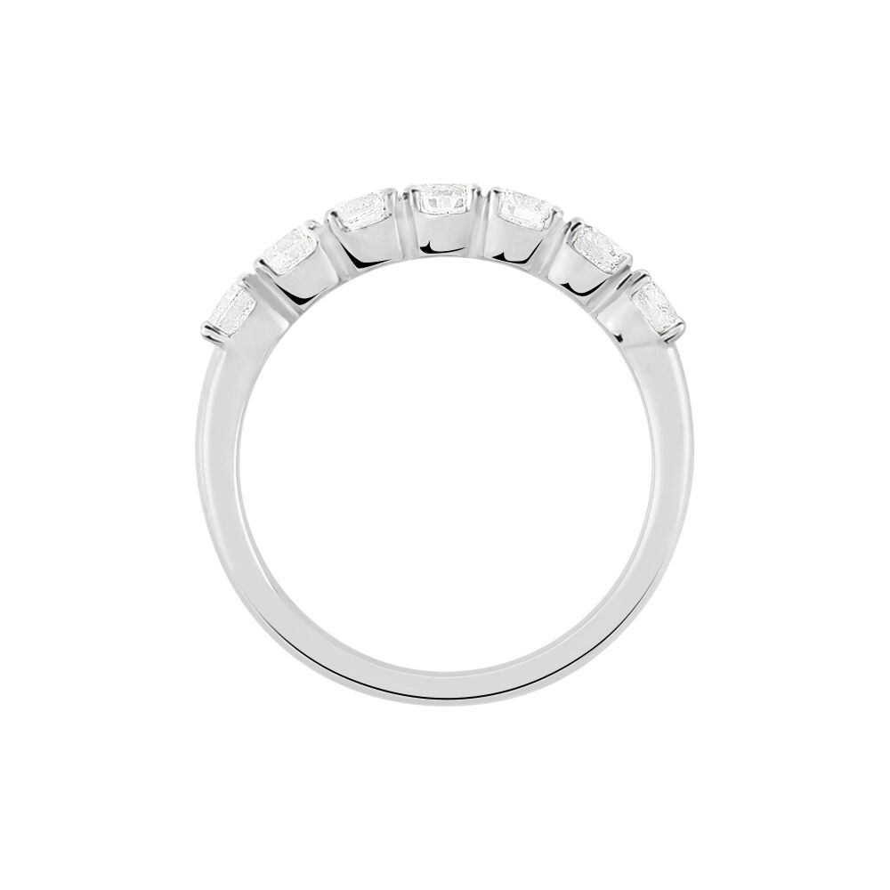 Alliance Hera Or Blanc Diamant - Alliances avec pierres Femme | Marc Orian