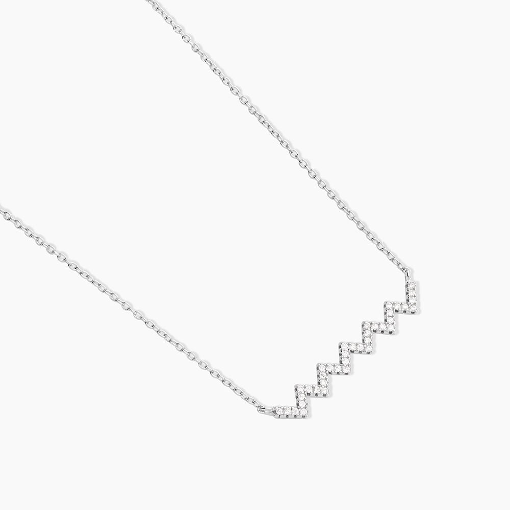 Collier Elixanne Argent Blanc Oxyde De Zirconium - Nouveautés Femme | Marc Orian