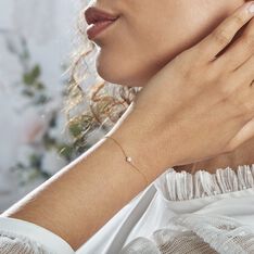 Bracelet Or Jaune Gentiane Perle - Bracelets chaînes Femme | Marc Orian