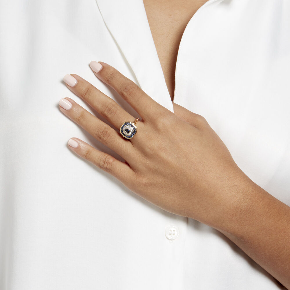 Bague Hans Plaqué Or Oxyde Pierre - Bagues avec pierre Femme | Marc Orian