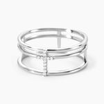 Bague Christie Argent Blanc Oxyde De Zirconium - Bijoux fantaisie Femme | Marc Orian