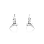 Boucles D'oreilles Puces Irysa Argent Blanc Oxyde De Zirconium - Puces Femme | Marc Orian