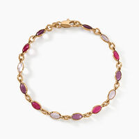 Bracelet Ilvaae Plaqué Or Jaune Pierre De Synthese