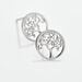 Boucles D'oreilles Puces Marijan Argent Blanc - Puces Femme | Marc Orian