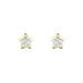 Boucles D'oreilles Puces Elais Etoile 0 Or Jaune Strass - Puces Femme | Marc Orian