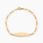 Bracelet Identit&eacute; Bartolomee Or Jaune - Gourmettes Enfant | Marc Orian