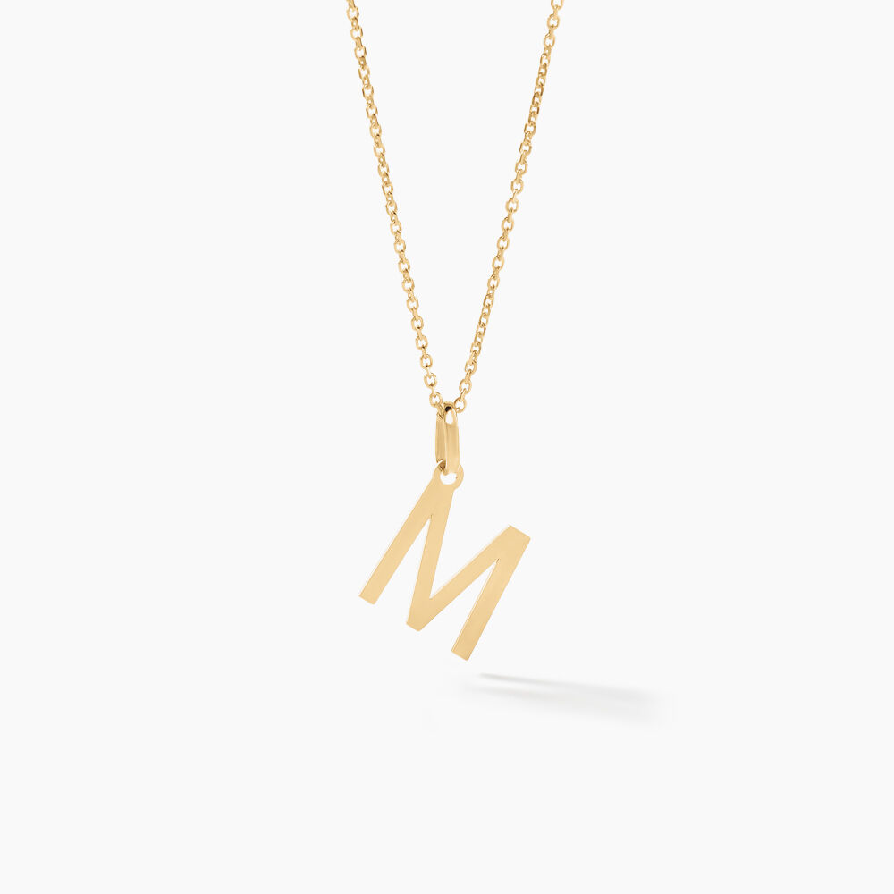 Pendentif Ionia Lettre Or Jaune - Pendentifs Famille | Marc Orian