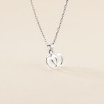 Pendentif Lehinaae Argent Blanc - Bijoux fantaisie Femme | Marc Orian