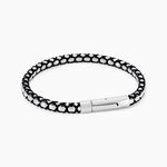 Bracelet Baggio Acier Blanc - Bracelets cordons Homme | Marc Orian
