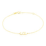 Bracelet Or Jaune Elyna Message Lol - Bracelets cha&icirc;nes Femme | Marc Orian