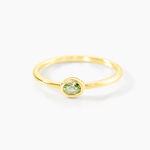 Bague Poem Argent Jaune P&eacute;ridot - Bijoux fantaisie Femme | Marc Orian