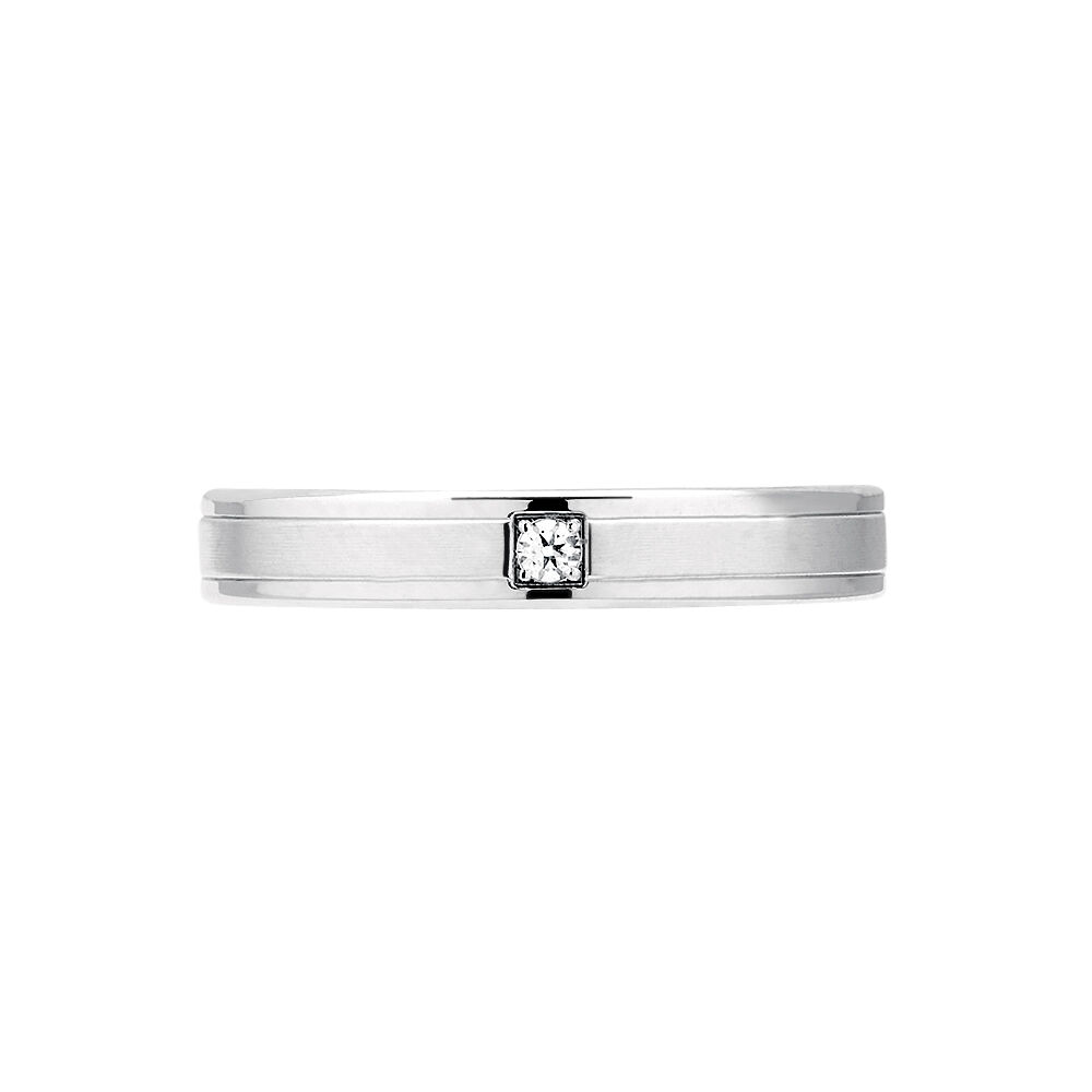Alliance Mae Or Blanc Diamant - Alliances duo Famille | Marc Orian