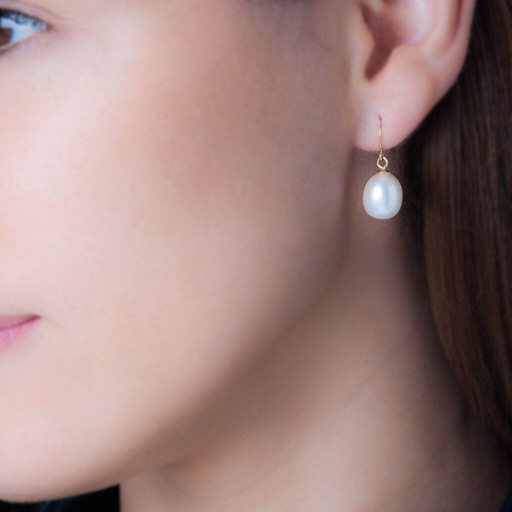 Boucles D'oreilles Pendantes Baroque Or Jaune Perle De Culture - Boucles d'oreilles Pendantes Femme | Marc Orian