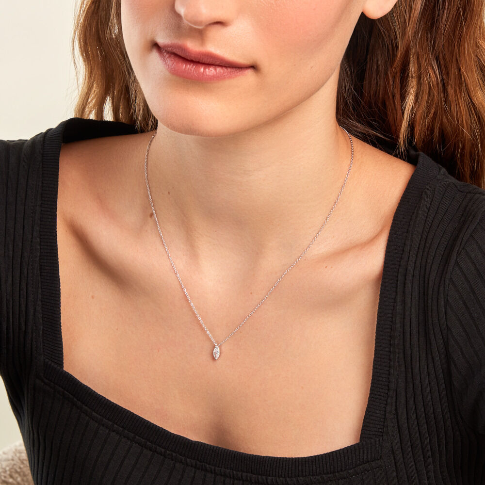 Collier Giulette Argent Blanc Oxyde De Zirconium - Colliers avec pierres Femme | Marc Orian