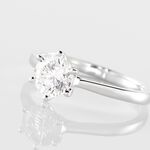 Bague Solitaire Athena Or Blanc Diamant - Parures de mariage Femme | Marc Orian
