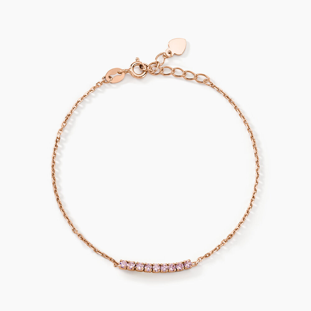 Bracelet Rio Tennis Argent Rose Oxyde De Zirconium - Bracelets chaînes Femme | Marc Orian