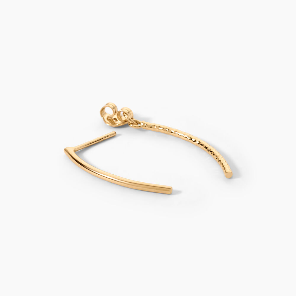 Boucles D'Oreilles Pendantes Joannie Plaqu&eacute; Or Jaune - Pendantes Femme | Marc Orian