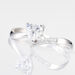 Bague Eva Or Blanc Oxyde De Zirconium - Solitaires Femme | Marc Orian