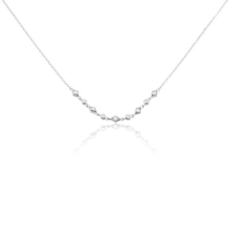 Collier Mascaret Argent Blanc Oxyde De Zirconium - Colliers avec pierres Femme | Marc Orian