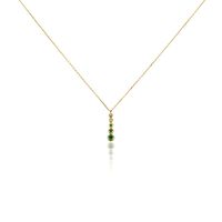 Collier Josephine Or Jaune Emeraude