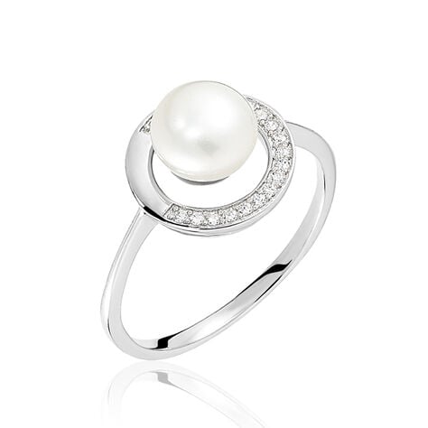 Bague Lenka Argent Blanc Perle De Culture Et Oxyde De Zirconium - Bijoux fantaisie Femme | Marc Orian