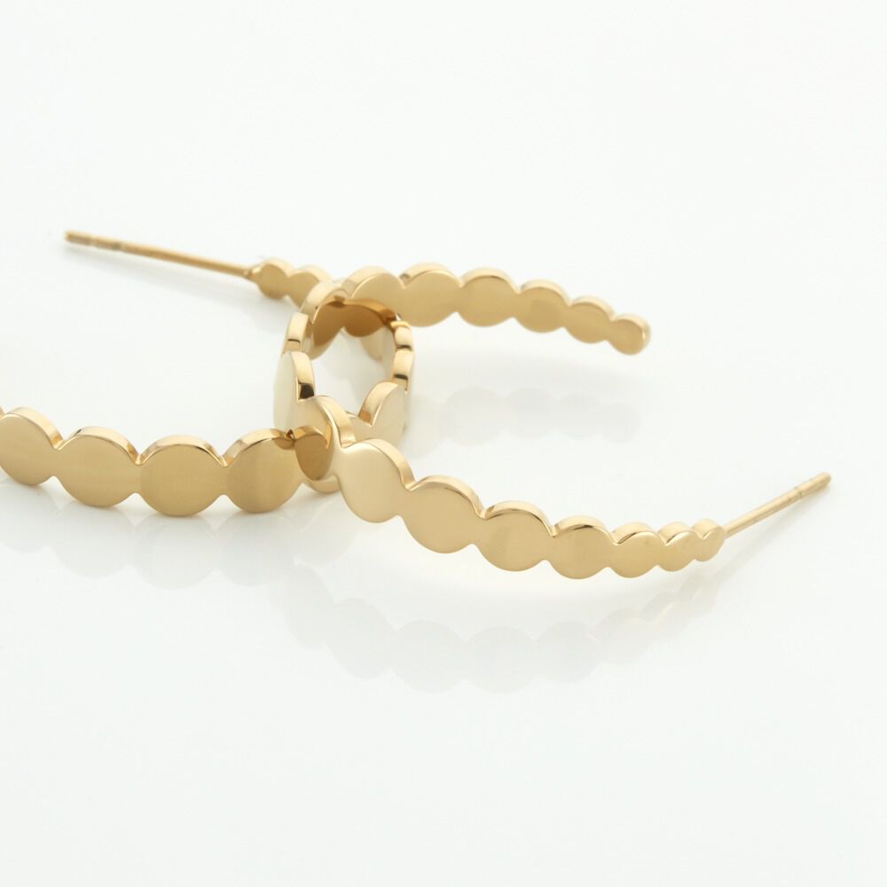 Cr&eacute;oles Acier Dor&eacute; Naomi - Cr&eacute;oles Femme | Marc Orian