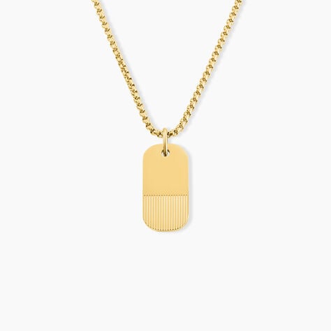 Colliers Phebus Him Acier Jaune - Colliers fantaisie Homme | Marc Orian