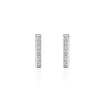 Boucles D'oreilles Puces Argent Blanc Reginus Oxydes De Zirconium - Puces Femme | Marc Orian
