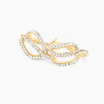 Cr&eacute;oles Hewie Or Jaune Strass - Cr&eacute;oles Femme | Marc Orian