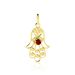 Pendentif Fatima Or Jaune Oxyde De Zirconium - Pendentifs Famille | Marc Orian