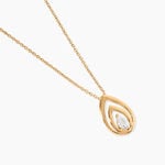 Collier Loetitia Plaqu&eacute; Or Jaune Oxyde De Zirconium - Colliers avec pierres Femme | Marc Orian