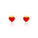 Boucles D'oreilles Puces Coralie Coeur Or Jaune - Puces Enfant | Marc Orian