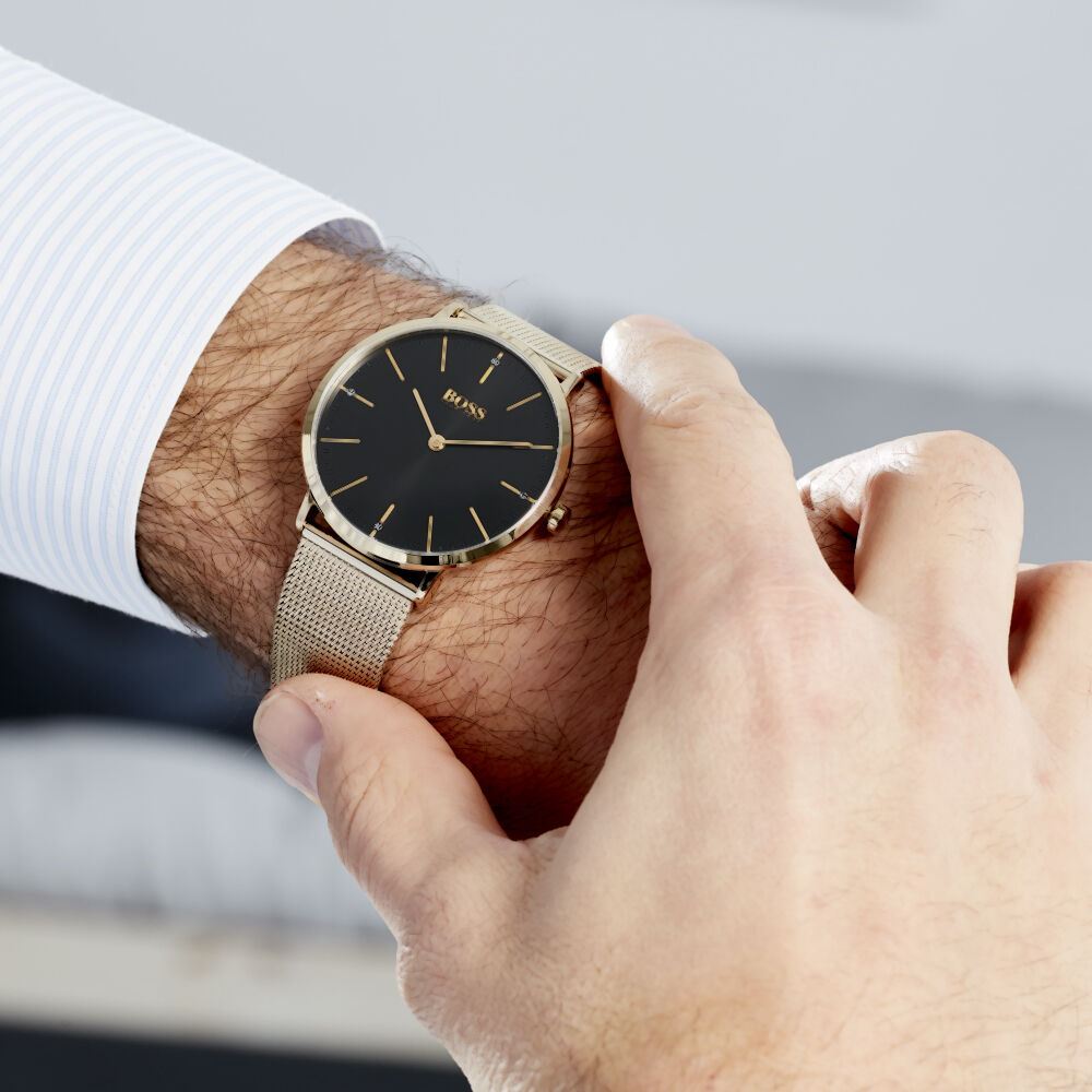 Montre Boss Horizon Noir - HIMHJQN0700 • Marc Orian | Bijouterie en ligne