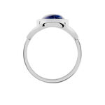 Bague Takara Argent Blanc Lapis Lazuli - Bagues de promesse Femme | Marc Orian