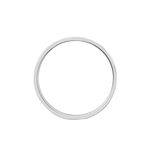 Alliance Naidy Ruban Plat Argent Blanc - Alliances personnalis&eacute;es Homme | Marc Orian