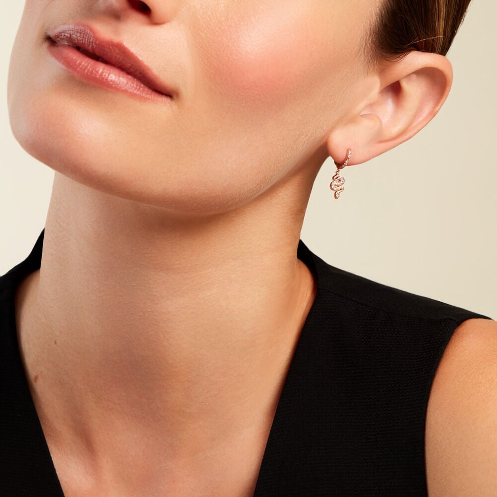 Créoles Coria Plaqué Or Doré Oxyde De Zirconium - Créoles Femme | Marc Orian