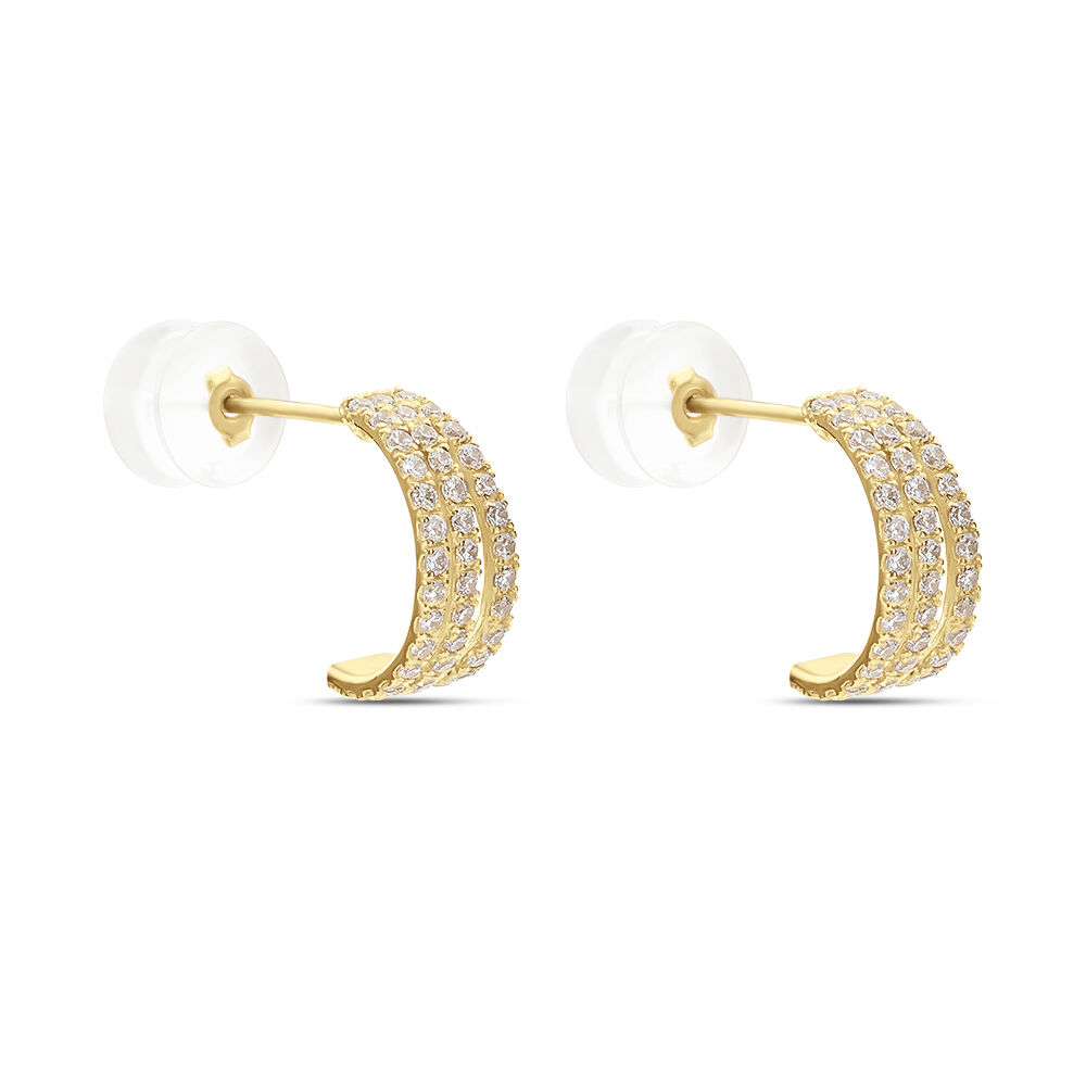 Cr&eacute;oles Oiva Or Jaune Oxyde De Zirconium - Cr&eacute;oles Femme | Marc Orian