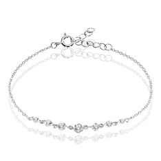 Bracelet Odyssee Argent Blanc Oxyde De Zirconium - Bracelets chaînes Femme | Marc Orian