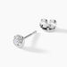 Boucles D'oreilles Puces Carrie Argent Blanc Diamant Synthétique - Puces Femme | Marc Orian