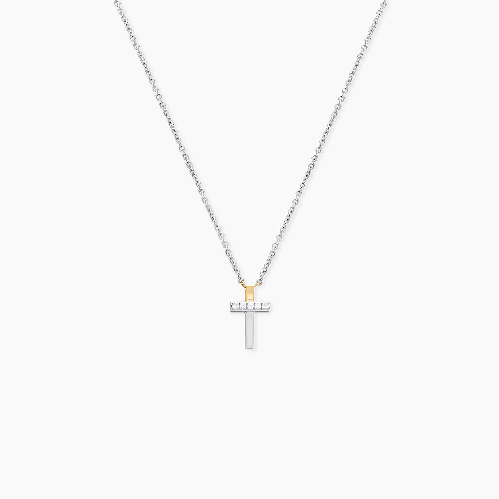 Collier Or Jaune Argent Blanc Oxyde De Zirconium - Colliers avec pierres Femme | Marc Orian