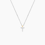 Collier Or Jaune Argent Blanc Oxyde De Zirconium - Colliers avec pierres Femme | Marc Orian