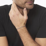 Bracelet Vivian Maille Alternee 1/3 Argent Blanc - Bracelets fantaisie Homme | Marc Orian