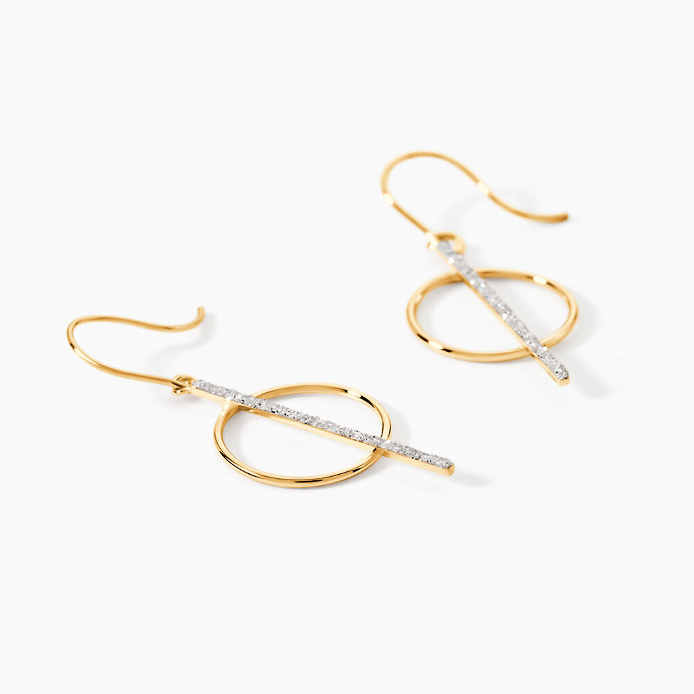 Boucles D'oreilles Pendantes Philberta Or Jaune - Pendantes Femme | Marc Orian