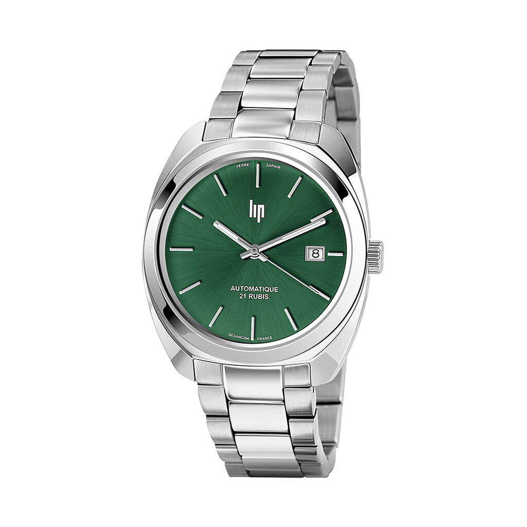 Montre Lip General De Gaulle Auto 39 Vert - Montres automatiques Famille | Marc Orian