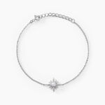 Bracelet Clementia Argent Blanc Perle De Culture Oxyde De Zirconium - Bracelets fantaisie Femme | Marc Orian