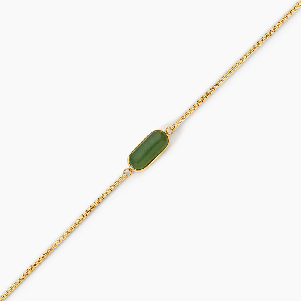 Bracelet Dannie Acier Jaune Aventurine - Bracelets cha&icirc;nes Femme | Marc Orian