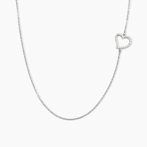 Collier Tahis Argent Blanc Oxyde De Zirconium - Colliers avec pierres Femme | Marc Orian