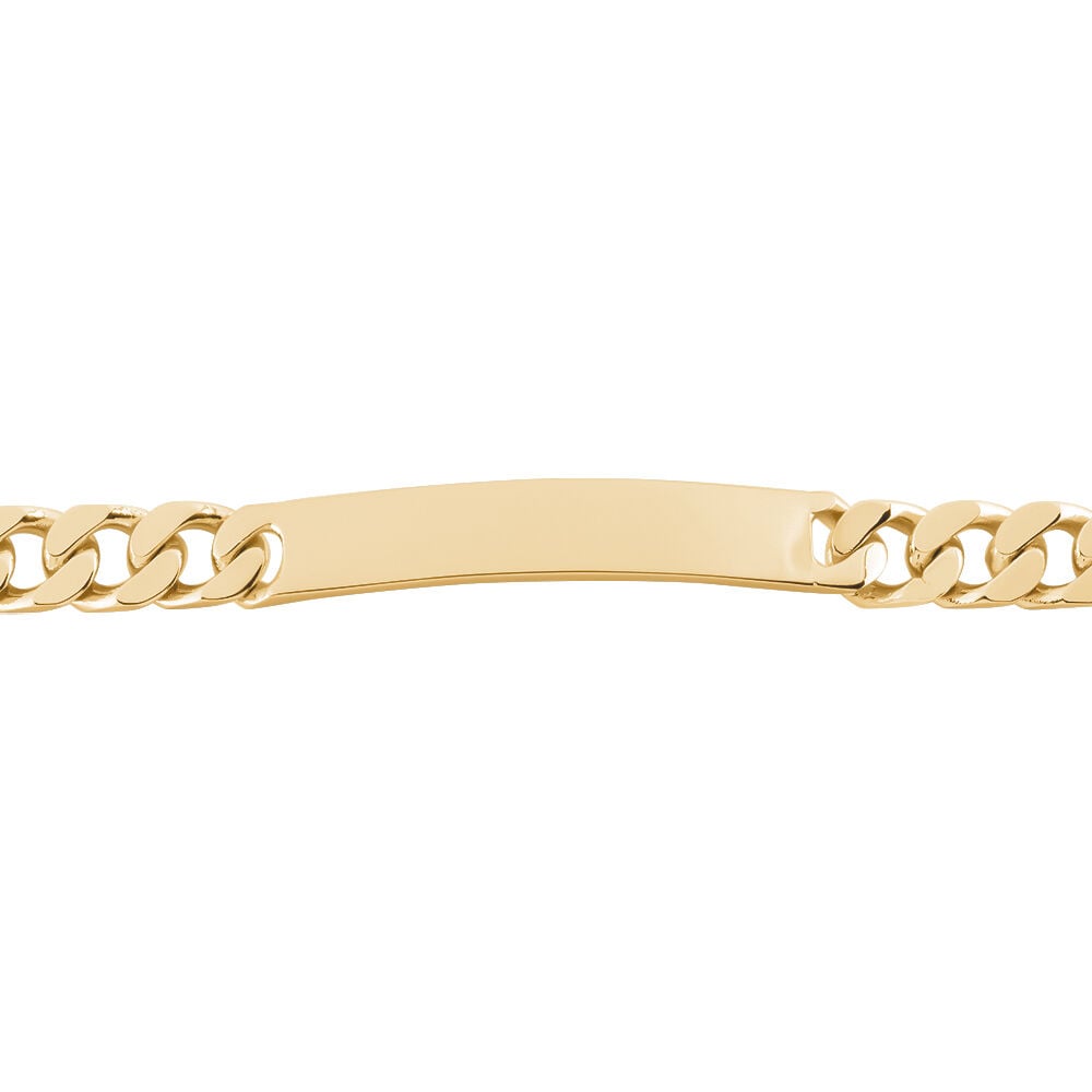 Bracelet Identité Clement Maille Gourmette Plaque Or Jaune - FQIMJW01096 •  Marc Orian | Bijouterie en ligne
