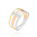 Bague Rainbow Or Tricolore Diamant - Bagues pierres pr&eacute;cieuses Femme | Marc Orian