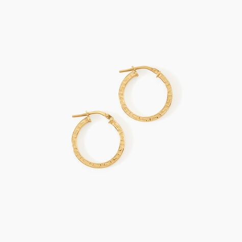 Cr&eacute;oles Xanthia Argent Dor&eacute; A L'Or 750/1000 - Cr&eacute;oles Femme | Marc Orian